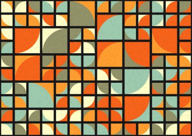 Soyut Geometrik Desen üretken hesaplama sanatı çizimi