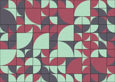 Soyut Geometrik Desen üretken hesaplama sanatı çizimi