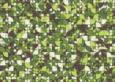 Soyut Geometrik Desen üretken hesaplama sanatı çizimi