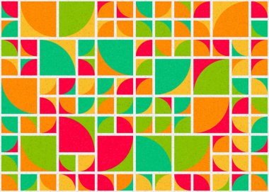 Soyut Geometrik Desen üretken hesaplama sanatı çizimi