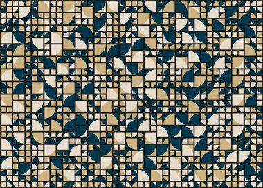 Soyut Geometrik Desen üretken hesaplama sanatı çizimi