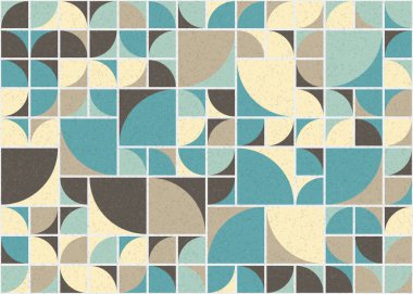 Soyut Geometrik Desen üretken hesaplama sanatı çizimi