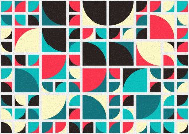 Soyut Geometrik Desen üretken hesaplama sanatı çizimi