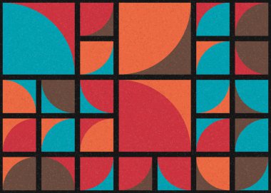 Soyut Geometrik Desen üretken hesaplama sanatı çizimi