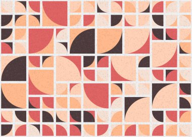 Soyut Geometrik Desen üretken hesaplama sanatı çizimi