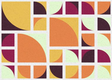 Soyut Geometrik Desen üretken hesaplama sanatı çizimi