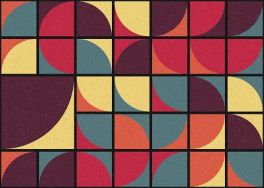 Soyut Geometrik Desen üretken hesaplama sanatı çizimi