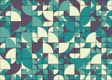 Soyut Geometrik Desen üretken hesaplama sanatı çizimi