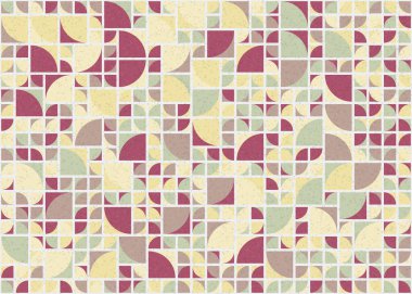 Soyut Geometrik Desen üretken hesaplama sanatı çizimi