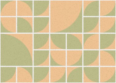 Soyut Geometrik Desen üretken hesaplama sanatı çizimi