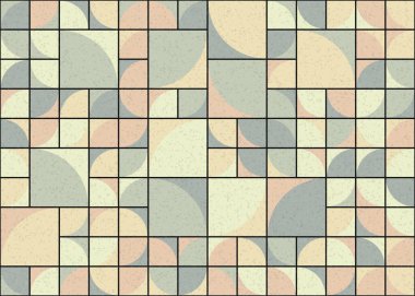 Soyut Geometrik Desen üretken hesaplama sanatı çizimi