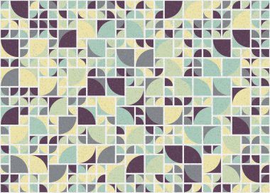 Soyut Geometrik Desen üretken hesaplama sanatı çizimi