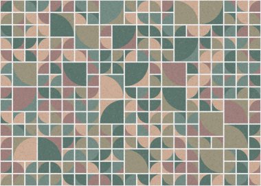 Soyut Geometrik Desen üretken hesaplama sanatı çizimi