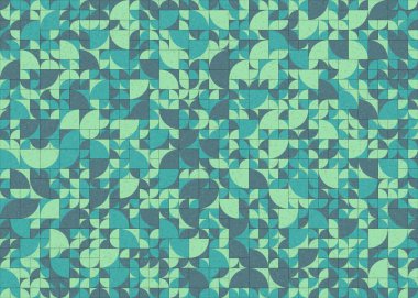 Soyut Geometrik Desen üretken hesaplama sanatı çizimi