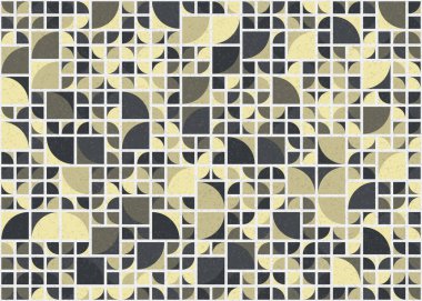 Soyut Geometrik Desen üretken hesaplama sanatı çizimi