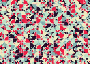 Soyut Geometrik Desen üretken hesaplama sanatı çizimi