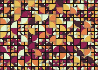 Soyut Geometrik Desen üretken hesaplama sanatı çizimi