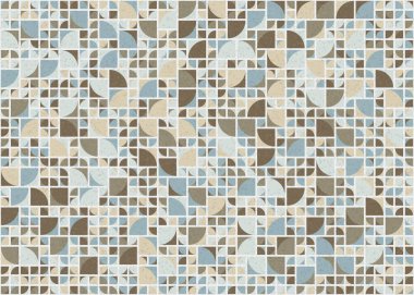 Soyut Geometrik Desen üretken hesaplama sanatı çizimi