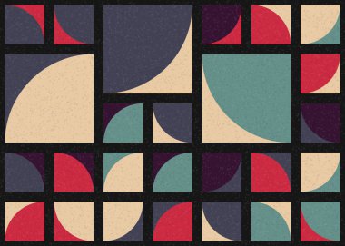 Soyut Geometrik Desen üretken hesaplama sanatı çizimi