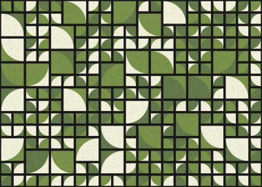 Soyut Geometrik Desen üretken hesaplama sanatı çizimi