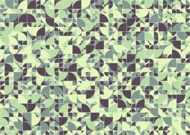 Soyut Geometrik Desen üretken hesaplama sanatı çizimi