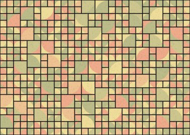 Soyut Geometrik Desen üretken hesaplama sanatı çizimi