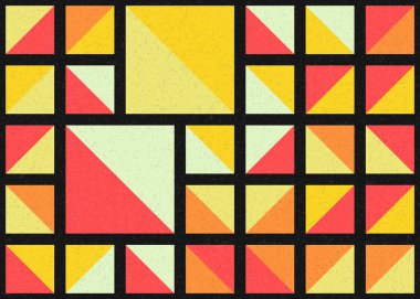 Soyut Geometrik Desen üretken hesaplama sanatı çizimi