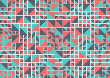 Soyut Geometrik Desen üretken hesaplama sanatı çizimi