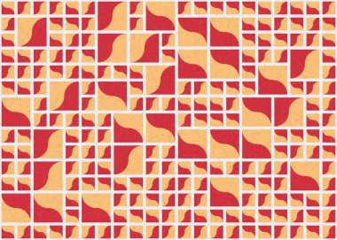 Soyut Geometrik Desen üretken hesaplama sanatı çizimi