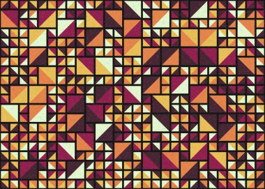 Soyut Geometrik Desen üretken hesaplama sanatı çizimi