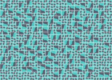 Soyut Geometrik Desen üretken hesaplama sanatı çizimi