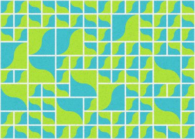 Soyut Geometrik Desen üretken hesaplama sanatı çizimi