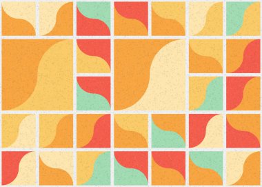 Soyut Geometrik Desen üretken hesaplama sanatı çizimi