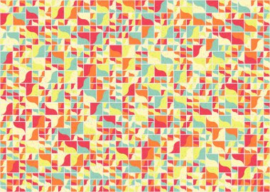 Soyut Geometrik Desen üretken hesaplama sanatı çizimi