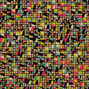 Soyut geometrik desen. vektör illüstrasyonu 