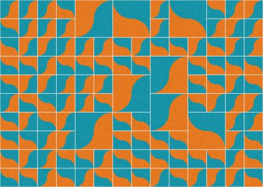 Soyut Geometrik Desen üretken hesaplama sanatı çizimi