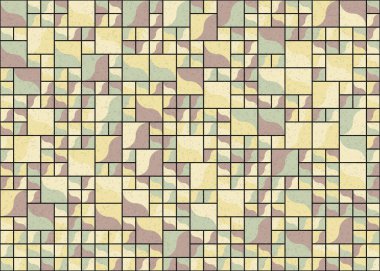 Soyut Geometrik Desen üretken hesaplama sanatı çizimi