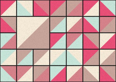 Soyut Geometrik Desen üretken hesaplama sanatı çizimi