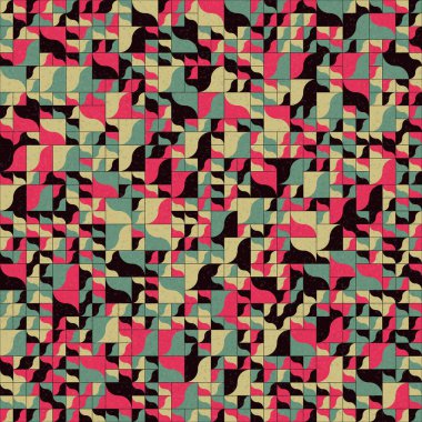 Soyut geometrik desen. vektör illüstrasyonu     