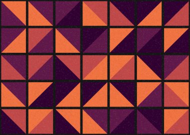 Soyut Geometrik Desen üretken hesaplama sanatı çizimi