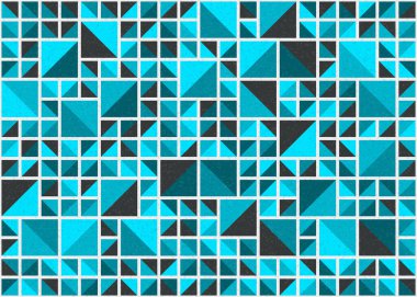 Soyut Geometrik Desen üretken hesaplama sanatı çizimi