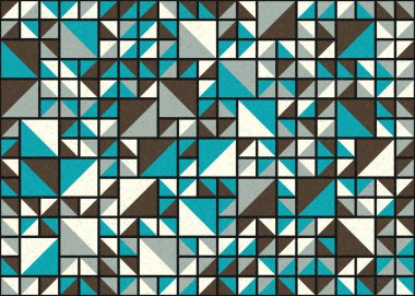 Soyut Geometrik Desen üretken hesaplama sanatı çizimi