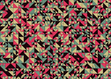 Soyut Geometrik Desen üretken hesaplama sanatı çizimi