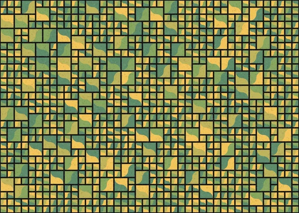 Illustrazione Astratta Arte Computazionale Generativa Del Modello Geometrico — Vettoriale Stock