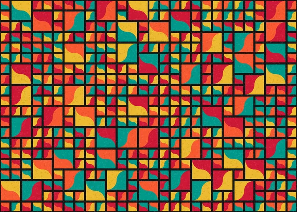 Soyut Geometrik Desen üretken hesaplama sanatı çizimi