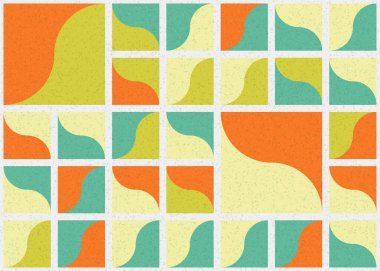 Soyut Geometrik Desen üretken hesaplama sanatı çizimi