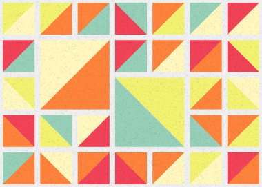 Soyut Geometrik Desen üretken hesaplama sanatı çizimi