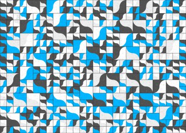 Soyut Geometrik Desen üretken hesaplama sanatı çizimi