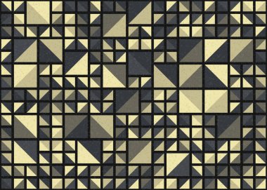 Soyut Geometrik Desen üretken hesaplama sanatı çizimi