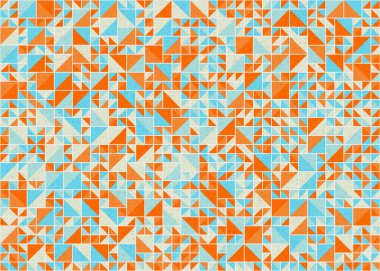 Soyut Geometrik Desen üretken hesaplama sanatı çizimi